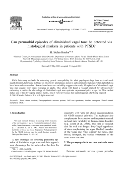 2004 VAGAL TONE - PTSD (Int J. Psychophys)