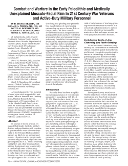 2005 H.D.J Combat & Unexplained Musculofacial Pain