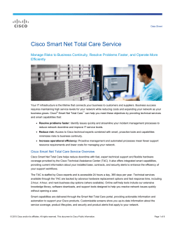 Smart Net Total Care Data Sheet
