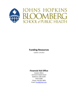 Outside &ldquo;Funding Resources