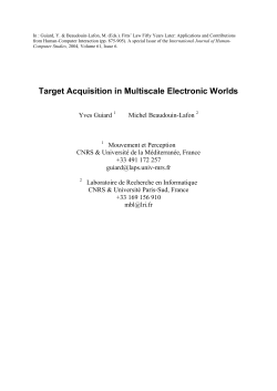 Target acquisition multiscale electronic worlds