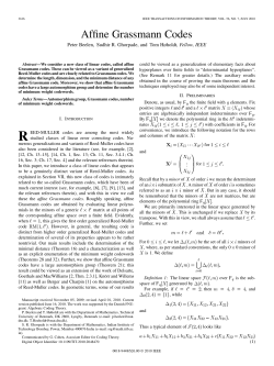 Affine Grassmann Codes.pdf