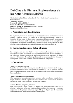 Del Cine a la Pintura