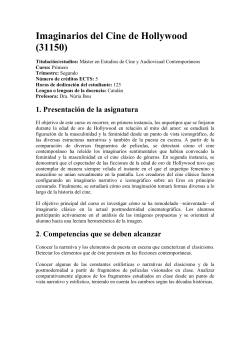 Imaginarios del Cine de Hollywood