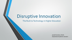 disruptive innovation