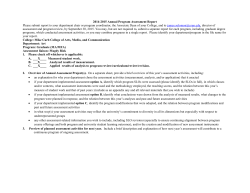 Assessment Report 2014-2015 ART9-30-15