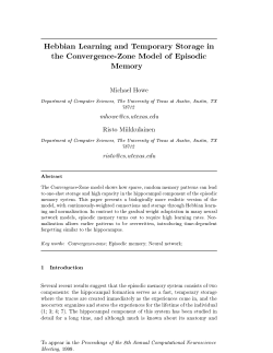 howe.hebbian convergence zone