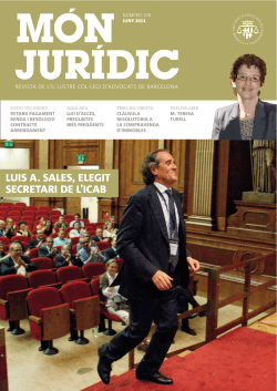 Opini Parlem amb ... M. Teresa Turell "L'objectiu final de la ling stica forense s fer que l'Administraci de Just cia sigui m s justa"