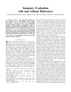 Summary Evaluation With and Without References