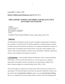 ORganismic supercategories and qualitative dynamics of systems final3