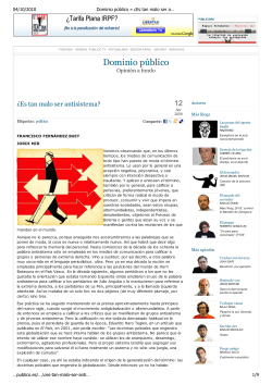 " Es tan malo ser antisistema?".