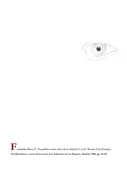 "La pol tica como tica de lo colectivo"