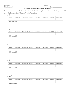 atomic and ionic structure