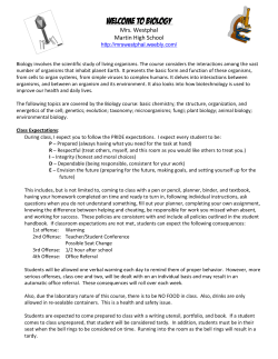 biology syllabus