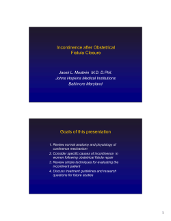 Incontinence after fistula closure