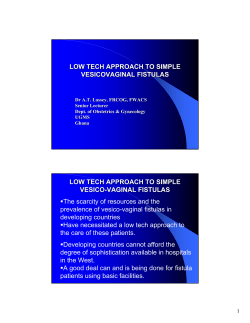 Low technology approach