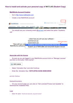 Instructions to be able to set up Matlab licenses for UPF students.