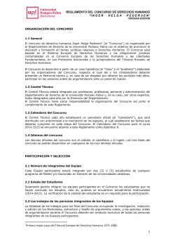 Reglament del concurs