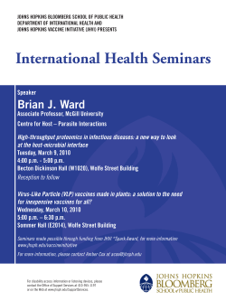 Brian Ward IH Seminar