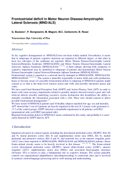 Frontostriatal Deficit in MND-ALS