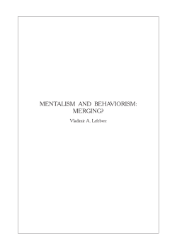 Mentalism & Behaviorism