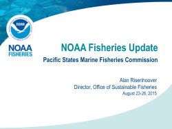 NOAA Update (Alan Risenhoover - NOAA Fisheries)