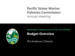 State Fisheries Director&rsquo;s Panel (Phil Anderson)