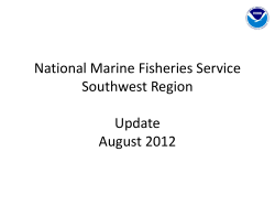 NOAA Regional Panel Salmon Recovery/Hatchery Reform (Rod McInnis)