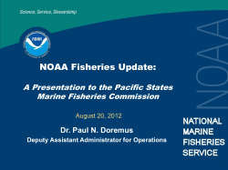 NOAA Fisheries Update (Paul N. Doremus)
