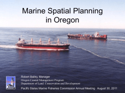 PSMFC Annual Meeting 2011: Marine Spatial Planning (Bob Bailey)