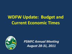 PSMFC Annual Meeting 2011: Directors Panel (WDFW)