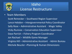 PSMFC Annual Meeting 2011: Directors Panel (Virgil Moore)