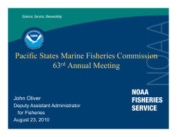 NOAA Fisheries Service - PSMFC 63rd Annual Meeting Update (Oliver, John)