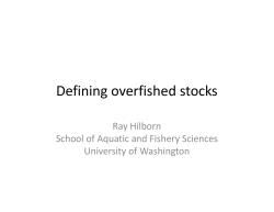 Defining Overfished Stocks (Hillborn, Ray)