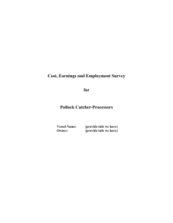 Survey instrument and instructions for catcher-processors