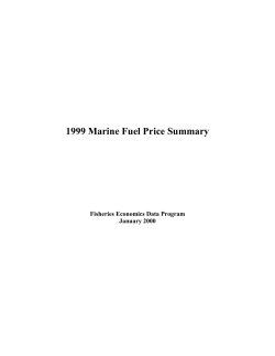 1999 Marine Fuel Price Summary Report