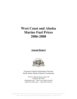 2008 Marine Fuel Price Summary Report