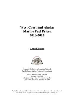 2012 Marine Fuel Price Summary Report