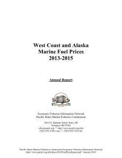 2015 Marine Fuel Price Summary Report