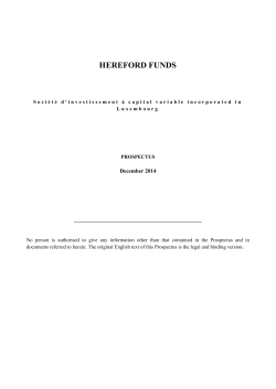 Hereford Funds Prospectus 1