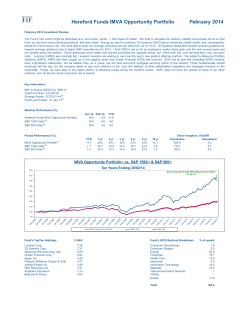 Click to download IMVA Opportunity February 2014