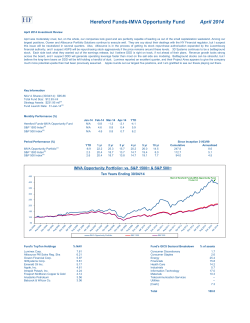 Click to download IMVA Opportunity April 2014