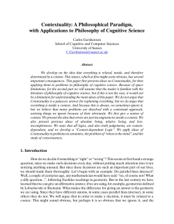 PhilCogSci2 Contextuality