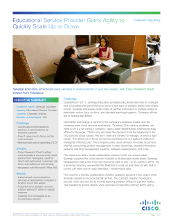 Educational Service Provider Gains Agility to Quickly Scale Up or Down