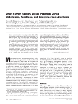 anesthesia analgesia2001