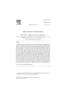 motor processes in mental rotation