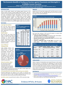 M Stack-Economic Benefits of Scaling up Vaccines in Middle Income Countries