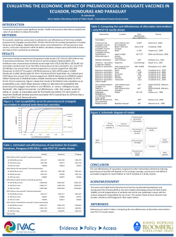 D Constenla-Evaluating Economic Impact of PCV in Ecuador Honduras Paraguay
