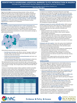 C Stokes-Prindle-Logistical Barriers to PCV Introduction in Nigeria