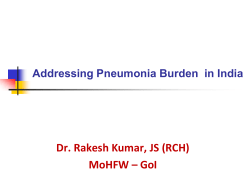Addressing Pneumonia Burden in India
